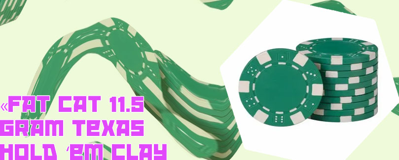 Fat cat clay poker chip set